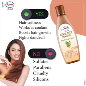 Ayur Henna Tulsi Shampoo Hair & Scalp Vitalizer
