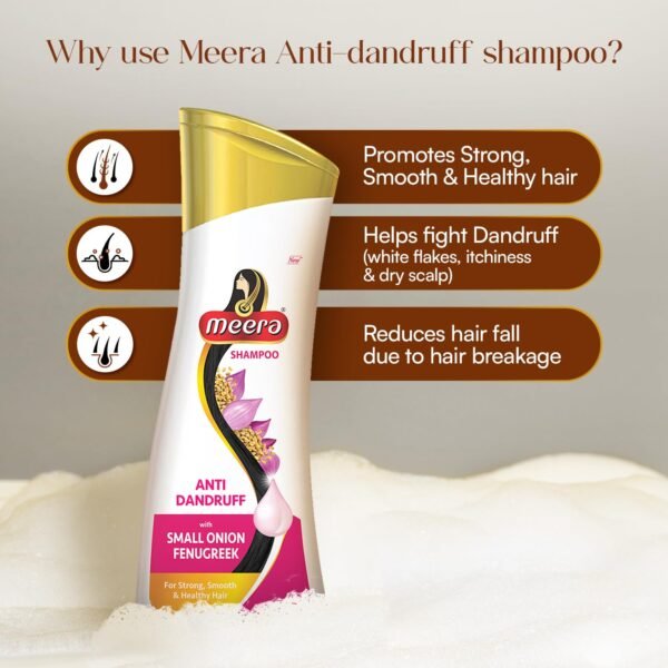 Meera anti Dandruff with Small Onion Fenugreek Shampoo