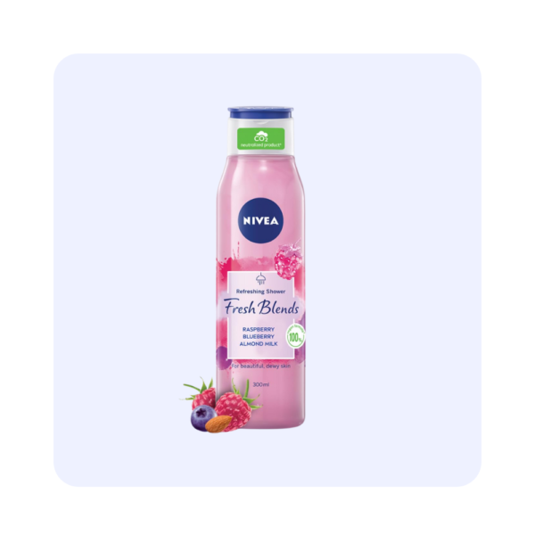 Nivea Raspberry, Blueberry & Almond milk Shower Gel 300ml