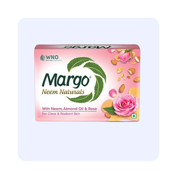 Margo Neem Naturals with Neem, Almond Oil & Rose Soap 100g