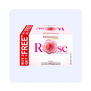 Patanjali Rose Body Cleanser Soap Buy 3 Get Free (each 125g)
