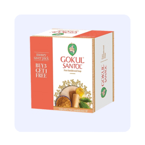 Gokul Santol Pure Sandalwood Soap Buy 3 Get 1 Free (each 100g)