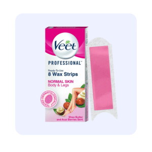 Veet Professional Waxing Strips Kit for Normal Sikn, 8 Strips
