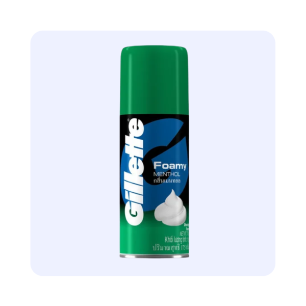 Gillette Menthol Shaving Foam 196g