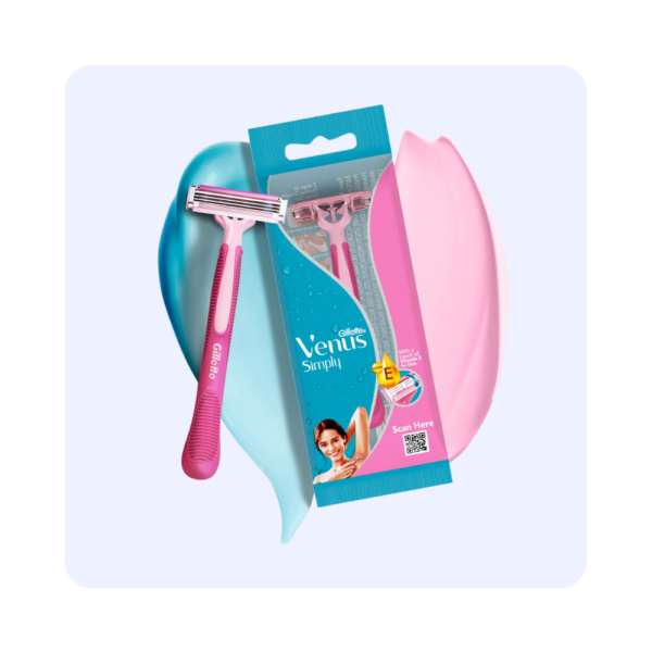 Gillette Venus Simply Venus 3 Hair Removal Razors for Women