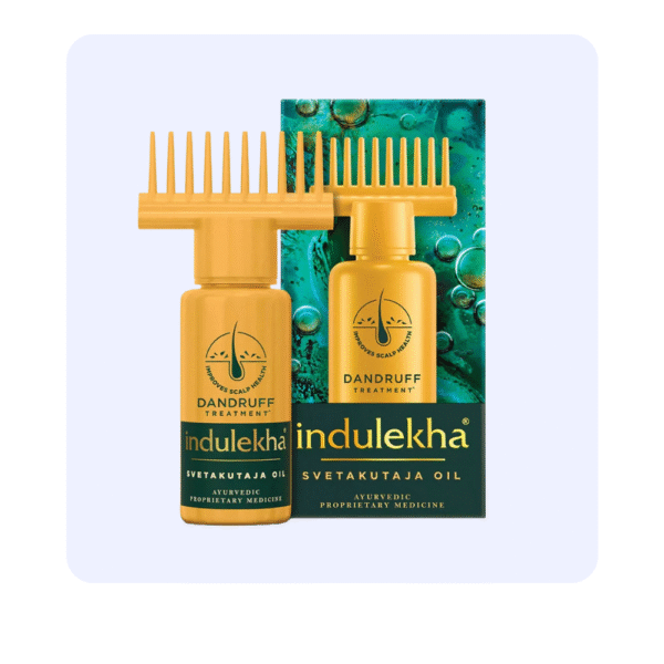 Indulekha Svetakutaja Oil, dandruff treatment