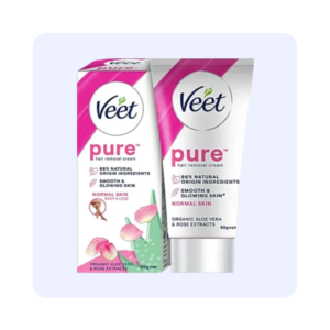 Veet Pure Hair Removal Cream Organic - Aloe Vera & Rose Extracts