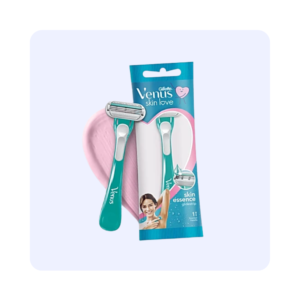 Gellette Venus Skin love razor For Smooth Glide Refreshing Fragrance