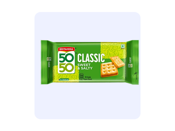 Britannia 50-50 Classic Sweet and Salty Biscuits 150g