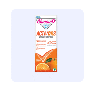 Glucon-D Activors Electrolyte Energy Drink Orange Flavour 200ml