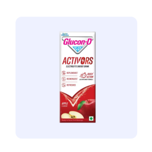 Glucon-D Activors Electrolyte Energy Drink Apple Flavour 200ml