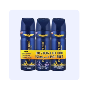 Park Avenue Original collection Fragrance Body Spray 150ml Buy 2 Deos & Get 1Deo of 150ml free