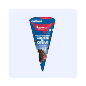Havmor Cookie N Cream Cone Ice Cream