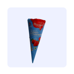 Havmor Yummy Strawberry Cone Ice Cream