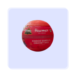 Havmor Choco Vanilla Cricket Ball Ice Cream 110ml-Red