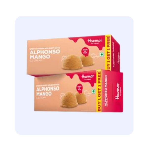 Havmor Alphonso Mango Family Pack 700ml Buy 1 get 1