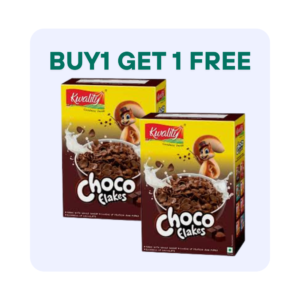 Kwality Multigrain Choco Flakes Box Pack Buy 1 Get 1Free 375g
