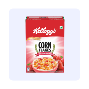 Kellogg's Corn Flakes With Strawberry Puree 300g