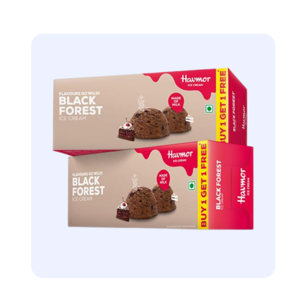 Havmor Black forest Family Pack 700ml Buy 1 get 1