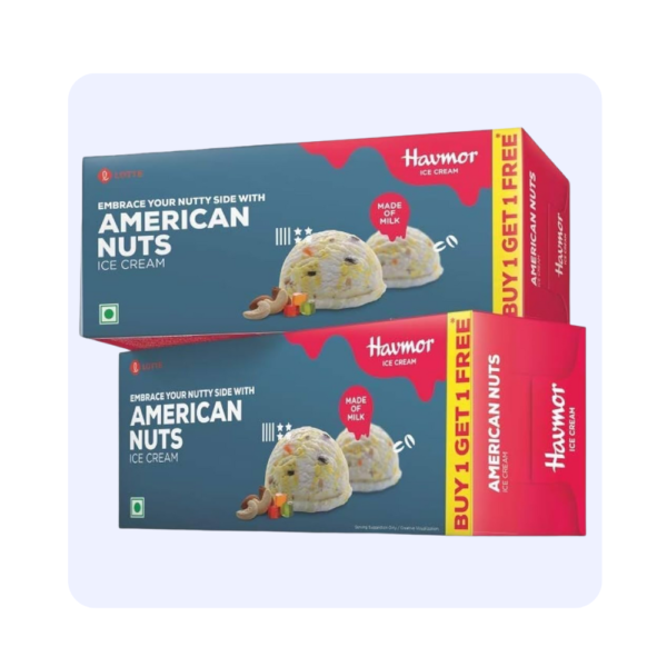 Havmor American Nuts Family Pack 700ml Buy 1 get 1