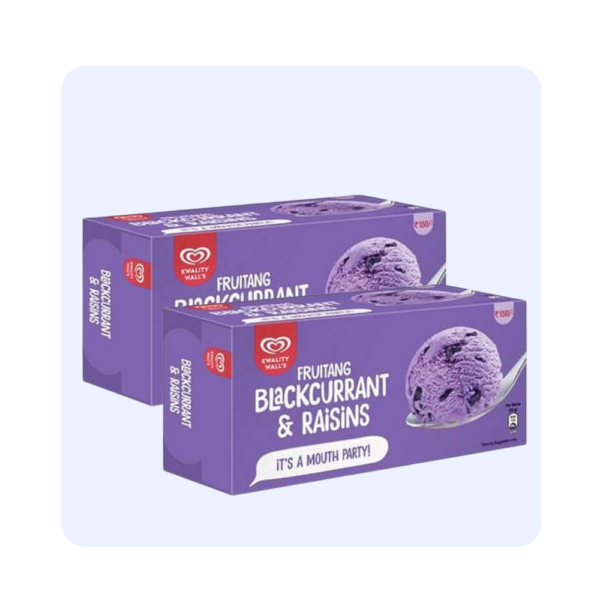 Kwality wall's Frutang Blackcurrant & Raisins 700ml family Pack