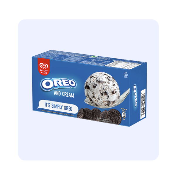 Kwality wall's Oreo and Cream Ice Cream 700ml family Pack