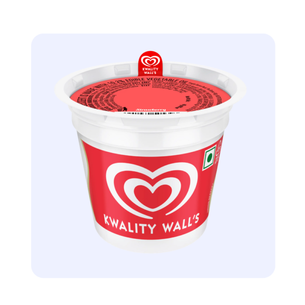 Kwality wall's strawberry Cup Ice Cream