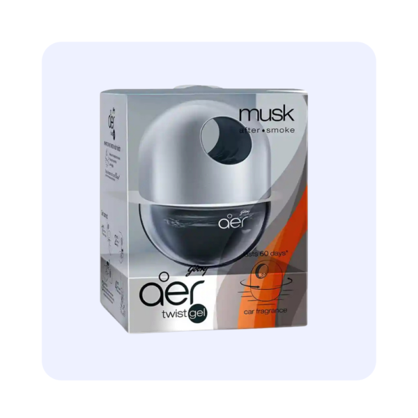 Godrej Aer Twist gel Car Freshner Musk(after smoke) 45g