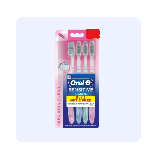 Oral-B Sensitive & Gums  Tooth brush Buy 2 Get 2 Free