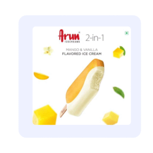 Arun ice cream 2 in 1 Mango & Vanilla Flavored ice cream
