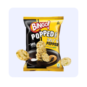 Bingo Popped Chips Salt N Pepper 25g