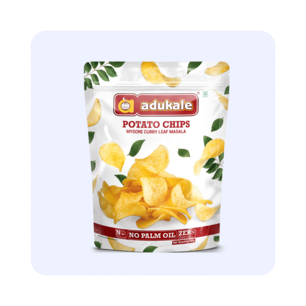 Adukale Potato Chips Mysore curry leaf Masala 60g